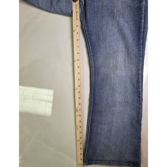 Vintage Leigh Sophia Hipster Flare Low Rise Jeans Size 15 Junior's Short - Picture 8 of 12